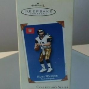 RARE NEW 2002 HALLMARK KURT WARNER #8 FOOTBALL LEGENDS CHRISTMAS ORNAMENT SCARCE